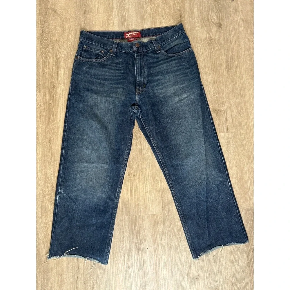 Arizona Jean Co. Mens 100% Cotton Denim Jeans 34x34 Straight Leg‎ Classic Fit
